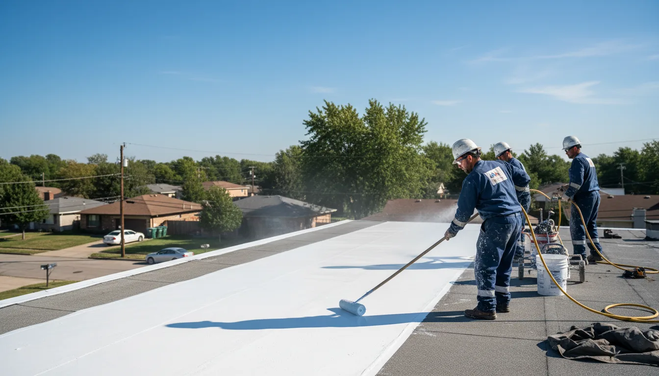 Commercial roof coating in Leeton, MO near me